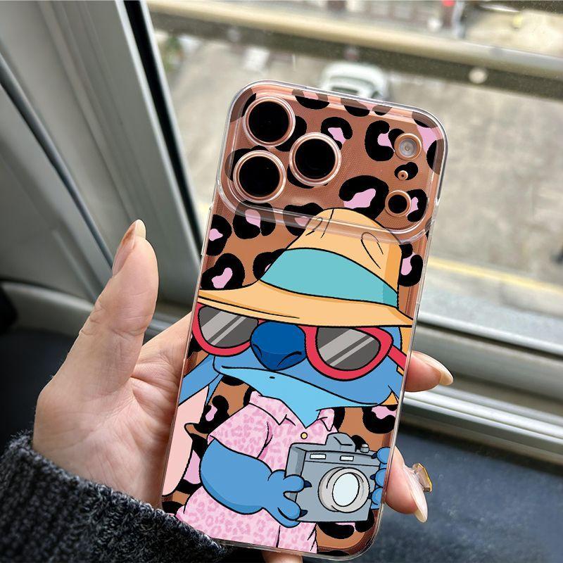 豹纹史迪仔手机壳静态商品图
